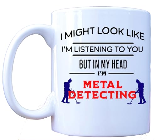 MILLHOUSE PRINTS Metal Detecting Mug - Funny and Relatable Design - Great Mug for Metal Detector Enthusiasts
