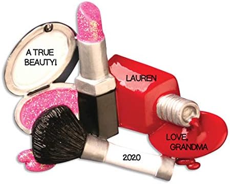 Makeup Personalized Christmas Ornament Nail Salon Ornament Beauty Ornaments Makeup Lover Ornament Lipstick Ornament