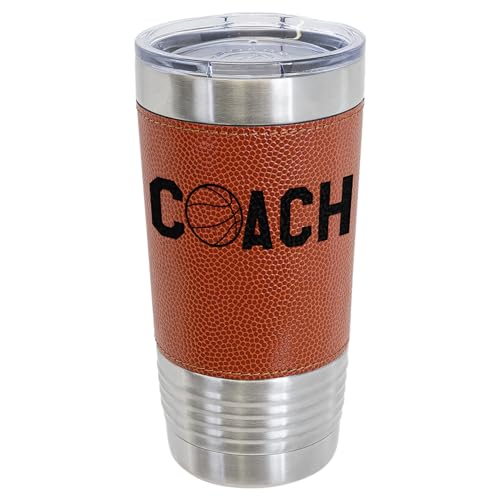 JFWcreations Basketball Coach Stainless Steel Tumbler - 20oz Insulated -...