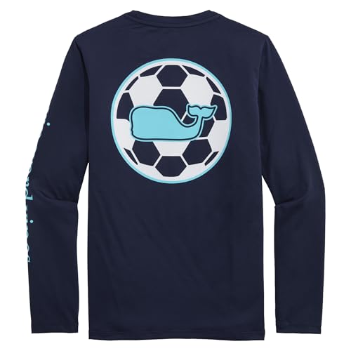 vineyard vines Boys Long-Sleeve Soccer Whale Dot Harbor Performance Tee2