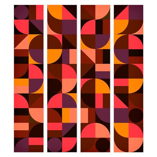 murando Papier Peint intissé PURO 10 m Décoration Murale XXL Poster Tableaux Muraux Tapisserie Photo Panneau décoratif Photo sur le mur Trompe l'oeil geometrique orange marron jaune f-B-0164-j-d