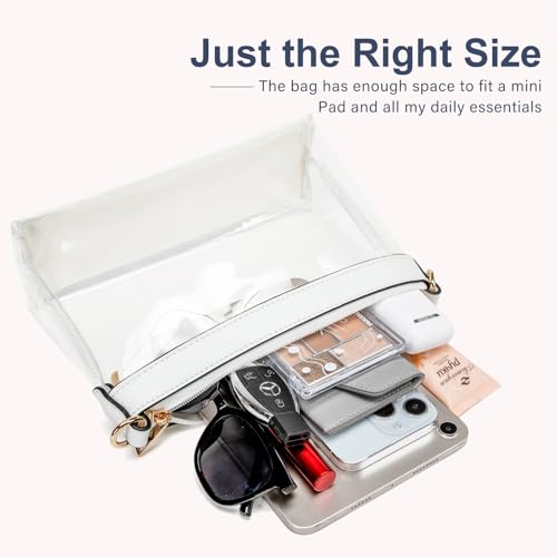 Image of Wuflyover Clear Bag for Stadium Events, Clear Purse for Women