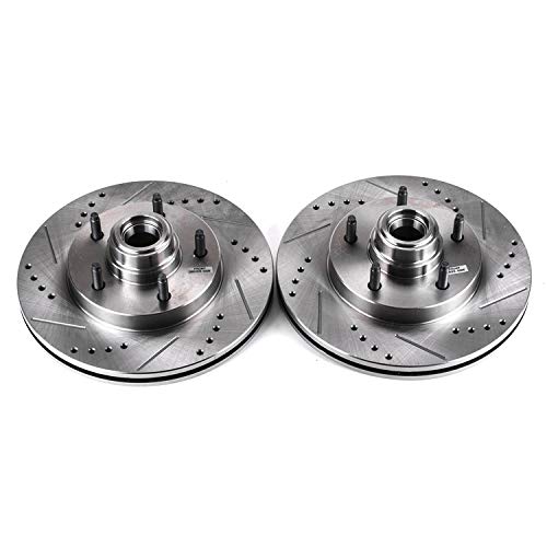Image of Power Stop AR8556XPR Front Evolution Drilled & Slotted Rotor Pair For Ford F-150 1997-1999 [Model Specific]