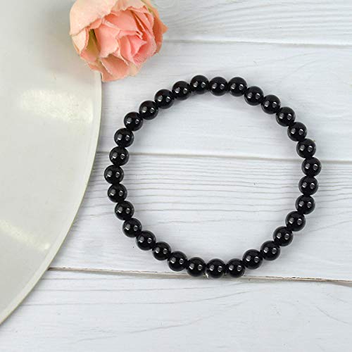 Image of Reiki Crystal Products Certified Natural Crystal Stone Bracelet 6 mm Round Beads for Men & Women | Premium Gemstone Jewellery Collection | Reiki Charged | Multiple Stone Variants Available