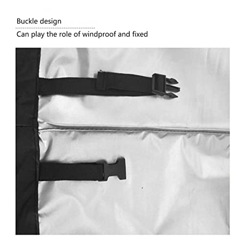 Garden Furniture Covers 170x140x100cm black 420D Heavy Duty Oxford Windproof,Snow-proof,Anti-UV Upgraded Tear-Resistant with 4 Windproof Buckles Rectangular Waterproof Patio Table Cover - Image 4