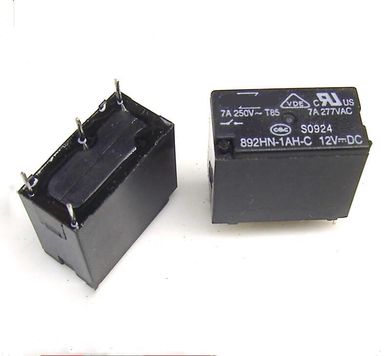 Relais 892HN-1AH-C-24V de 7A à 4 broches pour circuits électroniques