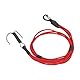 VGEBY RC Crawler Winch Strap, Hochfestes RC Crawler Abschleppseil mit Haken für 1/10 1/8 RC Car (Rot)