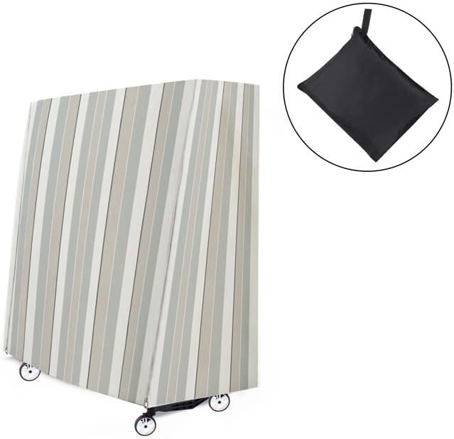 Table Tennis Table Cover Waterproof, Heavy Duty600D Oxford Fabric, Windproof, Anti-UV, RIP Proof Ping Pong Table Cover Indoor/Outdoor