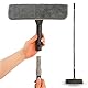 DAVAY 2-in-1 Glasreiniger, um 360 Grad drehbarer Kopf und abnehmbarer Griff, ideal für die Reinigung von Glas innen und außen, ausziehbarer Reiniger, 135 cm lang, geeignet für Glas und Spiegel