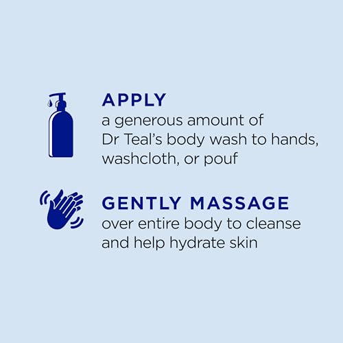 Dr Teal's Body Wash with Pure Epsom Salt, Daytime/Nighttime with Vitamin C & Sleep Blend, 24 fl oz (Pack of 2) - Image 5