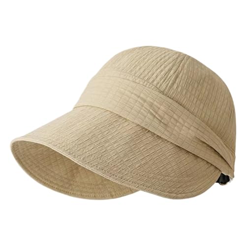 Sombrero de ala ancha, sombrero de ala ancha con protección UV para exteriores, transpirable, ajustable, plegable, para exteriores, playa, senderismo, verano, viajes, color caqui
