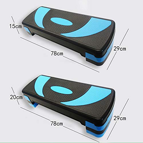 F-JX Fitness Pedal Rhythm Board Aerobics Board Adjustable Step Height Exercise Pedal Perfect for Home Fitness,Orange