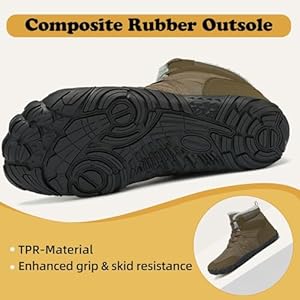 Bottes D'Hiver Mishansha Imperméables - Fourrure Intérieure - Semelle Antidérapante TPR - Taille 43 EU - Marron