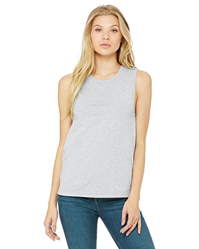 Bella Canvas Womens' Jersey Muscle Tank Top, Small, Athletic Heather #TOP20