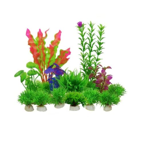 ✔ La confezione comprende: 16 pezzi altamente classificati piante acquari in plastica: varie altezze da 5 a 20 cm.Queste piante in plastica sono disponibili in diversi colori e dimensioni per dare al vostro acquario un aspetto naturale.