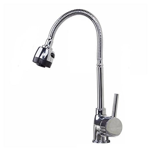 Grifo mezclador Catalpa Blume giratorio 360°, para cocina, monomando, para fregadero