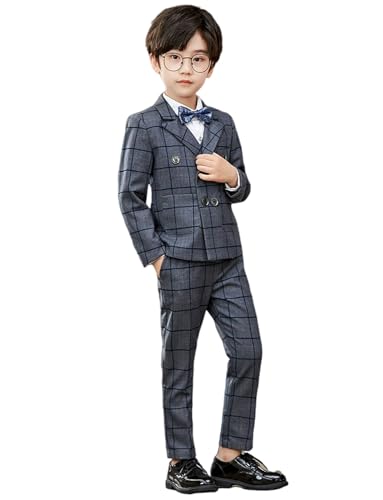 Costume à carreaux garçon ajustable pour mariage sans stress