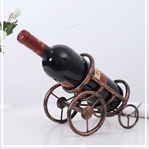 Soporte para botellas de vino de hierro macizo retro creativo miniatura 7