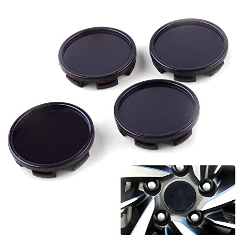 housesweet Kit de cubierta decorativa para cubo de rueda de coche, 4 unidades, anillos de ajuste y accesorios de cubo de 58 mm, 53 mm Cover