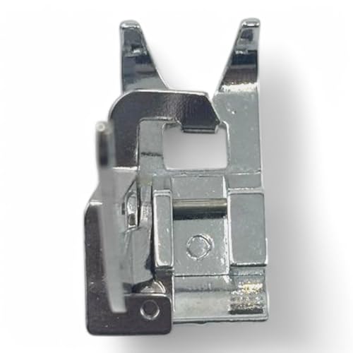 Image of ZENITH Kint Pressure Foot Snap on Type for Automatic Electric Low Shank Sewing Machines Suitable for Usha Janome Brother Singer etc Steel Finish (Kint Foot)