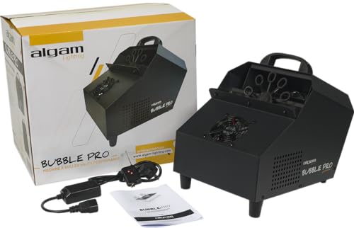 Algam Lighting - Bubble Pro - Macchina Per Bolle Professionale 50W, Con Telecomando Hf, Capacità 2L - 3