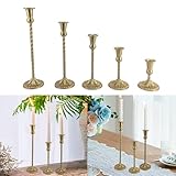 Bougeoir décoratif vintage : la silhouette et l'or apportent une touche de charme rétro, se fondant parfaitement avec les intérieurs modernes ; idéal pour les festivals, les dîners ou les soirées romantiques où subtil élève l'humeur