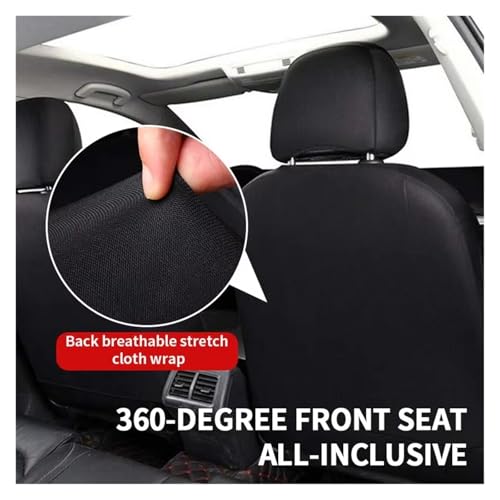 Couvre siège auto cuir PU noir respirant idéal pour trajets en famille - 4