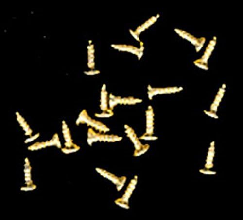 Dollhouse Miniature Small Brass Screw 20/pkg
