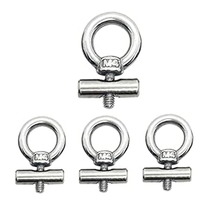 CVOZO Lot de 4 butoirs d’auvent en acier inoxydable – Kit de blocage pour store de camping – Accessoires pour rail de passepoil pour caravane, camping-car, camping-car, bateau