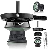 DILAW® Shisha Steinkopf Set Kaminkopf Small Tabaksieb Kohlezange Kaminaufsatz Tabak Kopf, Grün