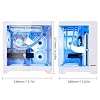 Panorama Gaming PC Desktop - AMD Ryzen 7 5700X 3.4 GHz, RX 6500XT 4GB, 16GB DDR4 RAM 3200, 1TB M.2 PCIE SSD, 650W PSU, 240mm AIO,Windows 11 64-bit Desktop Computer, White