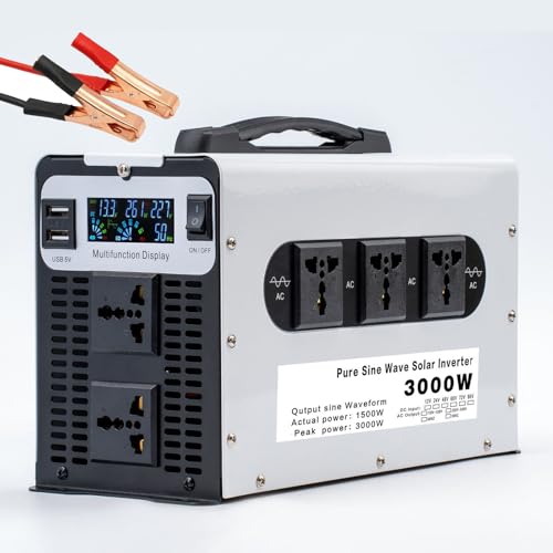 Onduleur pure sinus 3000W 12V 220V pour protéger vos appareils - 2