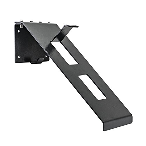 Image of Helmet Holder Shelf Hanger Storage Fixation Mount on Wall, Rack (Black)