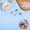 MUCUNNIA 200pcs Washers for Safety Eyes Backs 9-20mm Plastic Washers 5 Size Craft Eyes Backs Three Fork Designed Washers for Crochet Lovers Stuffed Animals Teddy Bear Christmas Decorations #2