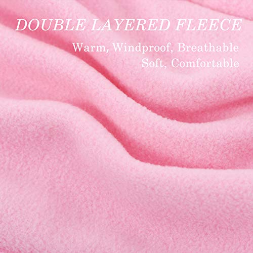 Kids Balaclava Ski Mask Winter Windproof Face Mask Warm Hat For Toddler Boy Girl Pink #TOP4