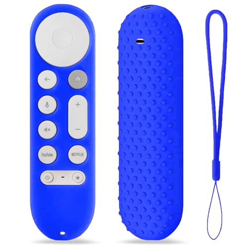 TOKERSE Capa de silicone para Google TV Streamer 4K 2024 Controle remoto de pesquisa por voz - Capa