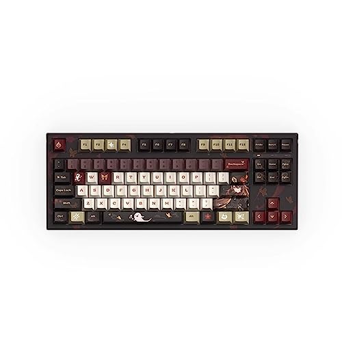 【未使用】【動作確認済み】原神 胡桃のゲーミングキーボード❗️ 原神 胡桃・雪晴梅香 108キーメカニカルキーボード｜HAKUTEA