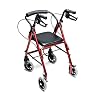 Lumex Walkabout Junior Rollator - مشاية ضيقة مع مقعد لكبار السن ومساحات صغيرة