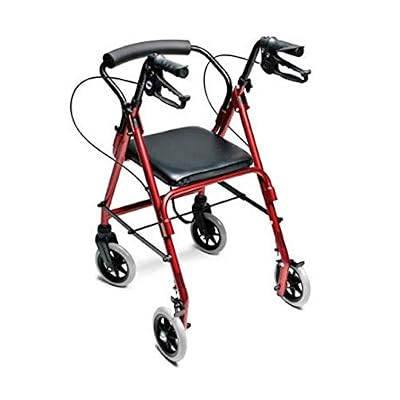 Lumex Walkabout Junior Rollator - مشاية ضيقة مع مقعد لكبار السن ومساحات صغيرة