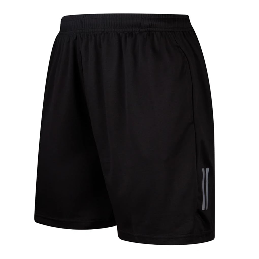 REHJJDFD Men Running Shorts Mesh Fitness Sport Shorts with Pocket Workout Basketball Short Black 3XL