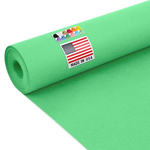 Paclord USA Made 24" x 1200" Green Kraft Paper Roll, 45 lbs Thickness, American Quality Colored Craft Paper Roll for Bulletin Board, School Projects - Non-Toxic, Odorless, Safe for Kids