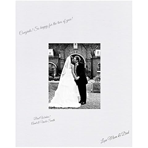 16x20 White Signature and Autograph Picture Mat for 5x7 Picture. Weddings, Baby Showers, Reunions Cover