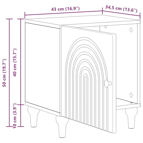 Table d'appoint moderne en bois pour optimiser le rangement du salon - 3