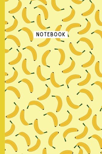 Banana Notebook: blank lined, (6x9 in) journal or notebook: The perfect gift for banana lovers!