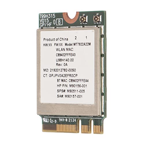Tarjeta de Red Inalámbrica WiFi 6E 2400Mbps de Alta Velocidad 2.4G/5G 802.11AX M.2 NGFF con Instalación Plug and Play Fácil miniatura 2