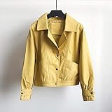 ★【Design】: lässige Lederjacke, einfach und stylisch; Frontreißverschluss und Reißverschluss in den Taschen Warmes und strapazierfähiges Gewebe wasserdichte Lederjacke: Lederüberzüge für wasserabweisende Haltbarkeit.