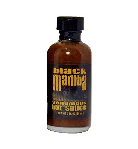 RetailSource CaJohns Black Mamba Venomous Hot Sauce, 2 oz., 1 Bottle