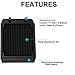 Clyxgs Water Cooling Radiator, 12 Pipe Aluminum Heat Exchanger Radiator with Tube for PC CPU Computer Water Cool System DC12V 120mm