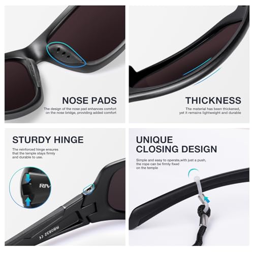rivbos polarized sunglasses uv400 protection for men39s and women39s fishing cycling and outdoor activities rb832