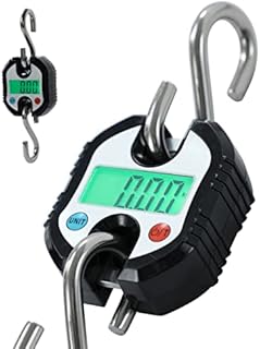 TOYPWAY Digital Crane Scale, 150kg Loading Capacity, Double Accuracy Electronic Mini LCD Loop Hanging Luggage Fishing Scale, Heavy Duty Weight Balance with Tare Function 833211